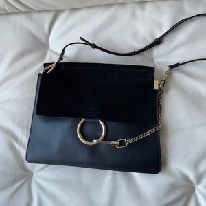 Chloe Black Medium Faye Shoulder Bag